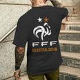 フランスのフットボールチームを祝福しましょう。 メンズTシャツ バックプリント 彼への贈り物