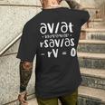 ブラックショールズ方程式 メンズTシャツ バックプリント 彼への贈り物
