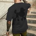 プードル ソックホップガール スタンダードプードルポケット ペットプードル メンズTシャツ バックプリント 彼への贈り物