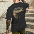 ヘビ パイソン コブラ マンバ ガラガラヘビ かわいいヘビ メンズTシャツ バックプリント 彼への贈り物