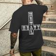 ヘビーメタル逆さま逆十字メタルヘッドサタン面白い Heavy Metal Inverted Crossatan メンズTシャツ バックプリント 彼への贈り物