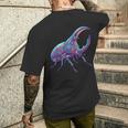ヘラクレス カブトムシ 昆虫愛好家 昆虫学 カブトムシ 恋人 メンズTシャツ バックプリント 彼への贈り物