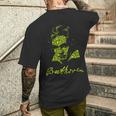 ベートーヴェン ドイツ 作曲家 クラシック楽譜 メンズTシャツ バックプリント 彼への贈り物