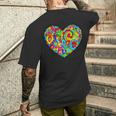 ペイズリーハート メンズTシャツ バックプリント 彼への贈り物
