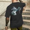 ペルセウスとメデューサ像 メンズTシャツ バックプリント 彼への贈り物