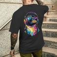 ペンギン皇帝ペンギン小人ペンギン愛かわいいペンギン メンズTシャツ バックプリント 彼への贈り物