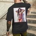 ホットガールオンtシャツ 男性用 セクシー巨乳sfピンナップガール 長袖tシャツ メンズTシャツ バックプリント 彼への贈り物