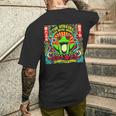 ホラーは決して終わらないけど、俺は愚かな日本のカエルのまま メンズTシャツ バックプリント 彼への贈り物