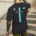 ホンジュラス国旗、ホンジュラスのシルエットマップ、紋章 メンズTシャツ バックプリント 彼への贈り物