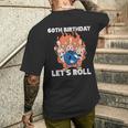 ボウリング 誕生日会 還暦祝い ボウラー お祝い メンズTシャツ バックプリント 彼への贈り物