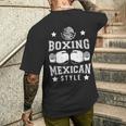 ボクシング メキシカンスタイル ボクサー ファイター ボクシンググローブ メキシコ国旗 メンズTシャツ バックプリント 彼への贈り物
