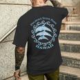 ポリハレ州立大学公園 ハワイ部族 イルカ 海の動物 メンズTシャツ バックプリント 彼への贈り物