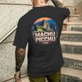 マチュピチュ ペルー土産 記念品 誇り高きペルー人 メンズTシャツ バックプリント 彼への贈り物