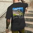 マチュピチュ 長袖tシャツ メンズTシャツ バックプリント 彼への贈り物