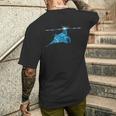 マンタレイかわいいマンタ愛好家スティングレイシュノーケリング メンズTシャツ バックプリント 彼への贈り物
