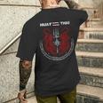 ムエタイ キックボクシング タイ 長袖tシャツ メンズTシャツ バックプリント 彼への贈り物