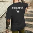 メキシコ ルチャリブレ レスリング ルチャドール 長袖tシャツ メンズTシャツ バックプリント 彼への贈り物