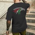 メキシコ国旗 アステカ風メキシコワシ メンズTシャツ バックプリント 彼への贈り物