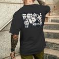 メトロポリス（Metropolis）- 男たちの乱痴気騒ぎ -1927年sf映画 レトロ アート かっこいい メンズTシャツ バックプリント 彼への贈り物