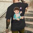 メルちゃんのおともだち あっちゃん Bigプリント メンズTシャツ バックプリント 彼への贈り物