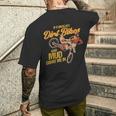モトクロスバイカー、オートバイ、ダートバイク、スーパーモト。 メンズTシャツ バックプリント 彼への贈り物