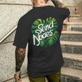 モンステラノード植物愛好家アルボ植物感謝の日を送る メンズTシャツ バックプリント 彼への贈り物