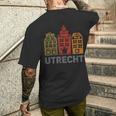 ユトレヒト旧市街 メンズTシャツ バックプリント 彼への贈り物