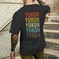 ユーコンシティレトロ メンズTシャツ バックプリント 彼への贈り物