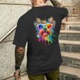 ヨークシャーテリア 犬好き ヨーキーマム メンズTシャツ バックプリント 彼への贈り物