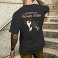 ラフコリーの解剖学ファニードッグパピーギフトメンズTシャツ バックプリント 彼への贈り物