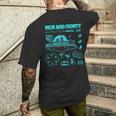 リック・アンド・モーティ・ポータル・ホップリック・アンド・モーティ・マーチ メンズTシャツ バックプリント 彼への贈り物