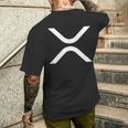 リップル Xrp コイン 月 Xrp 陸軍 暗号通貨 Xrp メンズTシャツ バックプリント 彼への贈り物