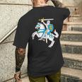 リトアニアン 紋章 ヴィティス シャツ Lietuva プライドギフト メンズTシャツ バックプリント 彼への贈り物