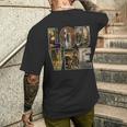 ルーヴル美術館 パリ フランス 芸術作品 メンズTシャツ バックプリント 彼への贈り物