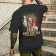 レオ14世 ローマ教皇 メンズTシャツ バックプリント 彼への贈り物