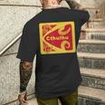 レトロ 1980年代のデザインスタイル クトゥルフと触手グラフィック メンズTシャツ バックプリント 彼への贈り物