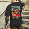 レトロ サムギョプサル 主な理由 僕がここにいる サムギョプサル恋人 メンズTシャツ バックプリント 彼への贈り物