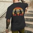 レトロ チェスプレイヤー ビンテージ チェスボード チェス グランドマスター メンズTシャツ バックプリント 彼への贈り物