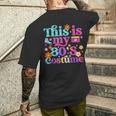 レトロな80年代パーティー衣装 ビンテージ1980年代クラシック メンズTシャツ バックプリント 彼への贈り物