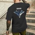 ロシアのステルス機第5世代su-57 メンズTシャツ バックプリント 彼への贈り物