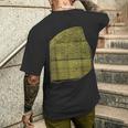 ロゼッタストーン エジプト象形文字 考古学 エジプト学 メンズTシャツ バックプリント 彼への贈り物