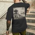 ロボットの行進、Sf、ロボット 長袖tシャツ メンズTシャツ バックプリント 彼への贈り物