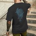 ヴァルハラ レイヴン レイヴン オーディンのルーン文字 北欧コンパス バイキング メンズTシャツ バックプリント 彼への贈り物