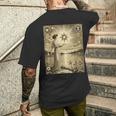 ヴィンテージ タロット カード 17 星 Xvii 読者 読書 メンズTシャツ バックプリント 彼への贈り物