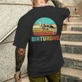 ヴィンテージ ビントロング シャツ サンセット メンズTシャツ バックプリント 彼への贈り物
