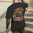 ヴィンテージ ホラー 狼男 ホイールバイカー メンズTシャツ バックプリント 彼への贈り物
