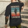 ヴィンテージ レトロ ギリシャ神 古代ギリシャ神話 エルメス メンズTシャツ バックプリント 彼への贈り物
