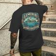 ヴィンテージ レムリア 沈没大陸 メンズTシャツ バックプリント 彼への贈り物