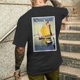 ヴィンテージ ヴェニス ヨット 運河 メンズTシャツ バックプリント 彼への贈り物