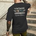 ヴィンテージ1976限定版 50歳の誕生日 メンズTシャツ バックプリント 彼への贈り物